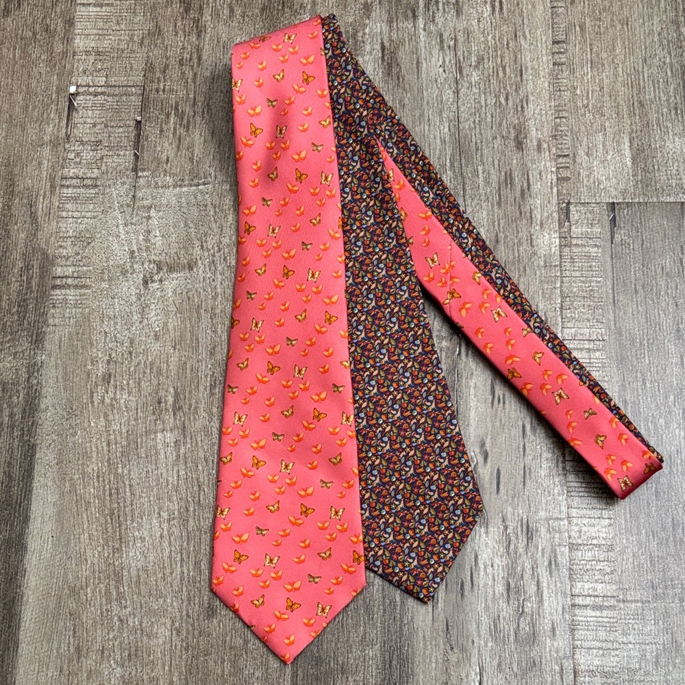 Salvatore Ferragamo 100%Silk Tie Lot of 2